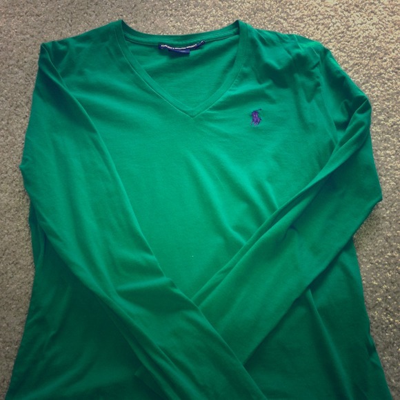 Polo green long sleeve shirt