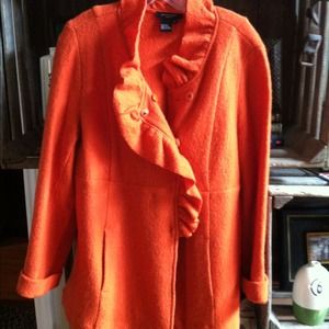 Gorgeous Pumpkin Wool Jacket Sz L reserved