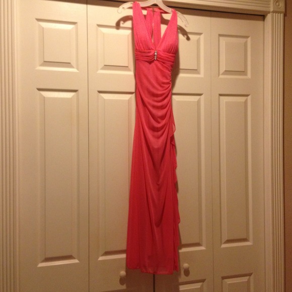 Bright Pink Evening Gown