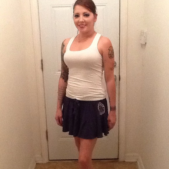 SOLD Victoria's Secret Pink Blue White Skirt S/M