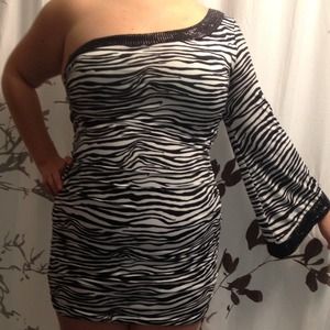 Zebra homecoming dress