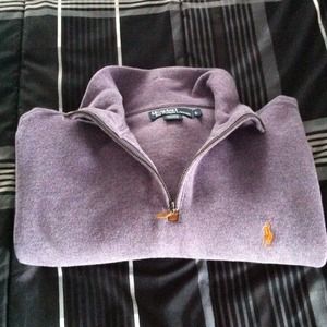 Men's Polo Quarter Zip Sweatshirt