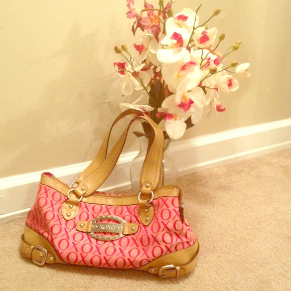 Reduced $35!!! Hot! XOXO Pink/Tan large handbag