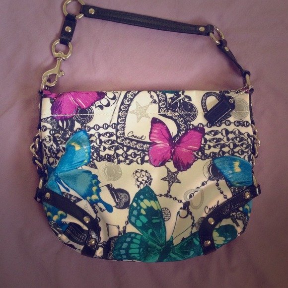 Authentic Coach Butterfly Shoulder Bag