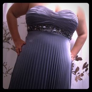 Silver homecoming dress