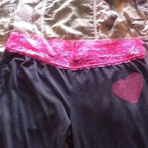 TRADED Pink and grey lounge pants!!