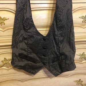 Black and Silver Pinstripe Vest JUST REDUCED!!! ⬇