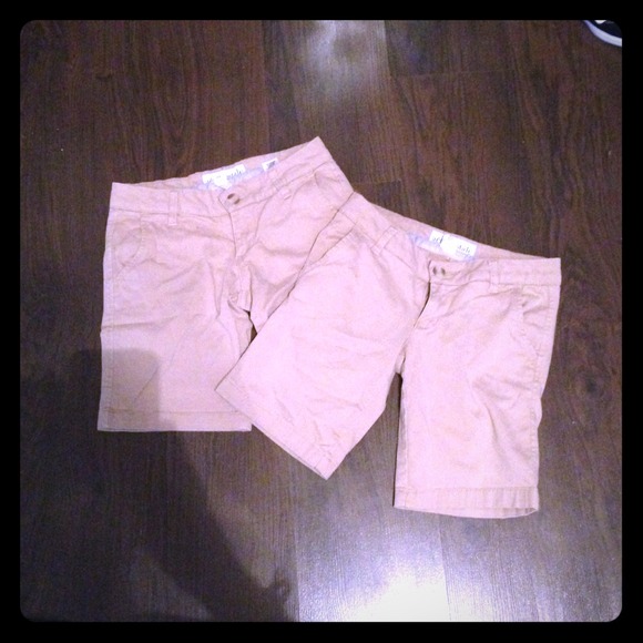 Khaki school shorts