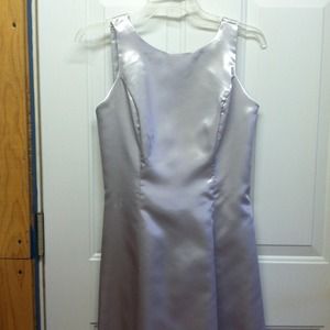 Silver formal dress