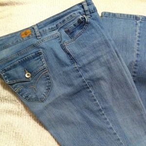 Light blue denim from Macy's.  Bandolinoblu.