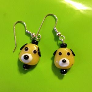 SOLD--SOLDPuppy Dog Earrings