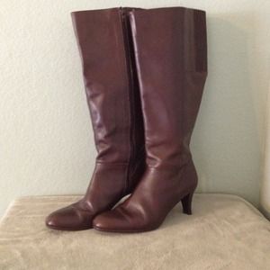 Eddie Bauer Brown Leather Boots like new!!