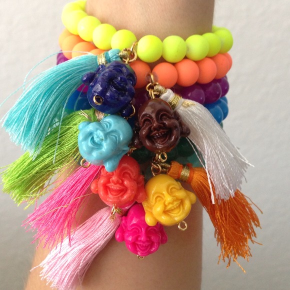 Multicolor buddha bracelets