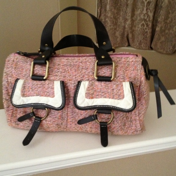Gap Jeans Pink Tweed Handbag