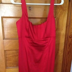 Calvin Klein red cocktail dress