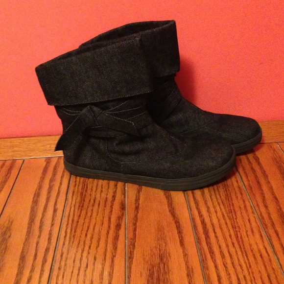 Denim Boots