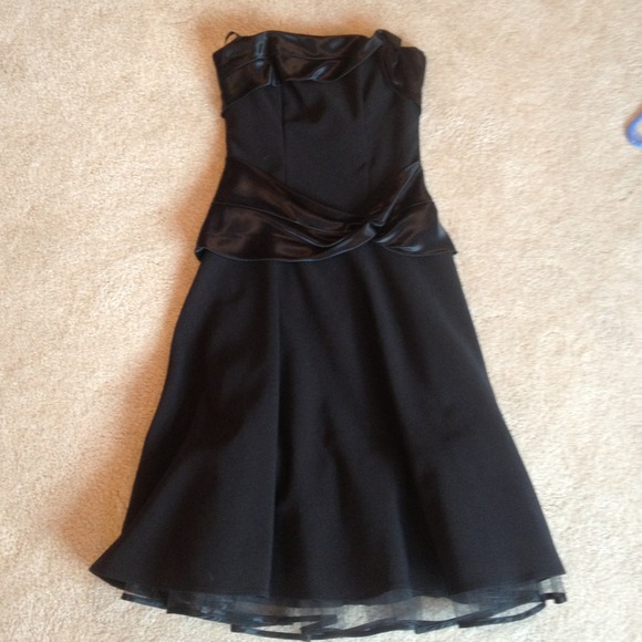 Black Strapless Dress