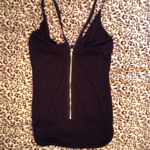 Miley Cyrus Zip-Back Strappy Top S