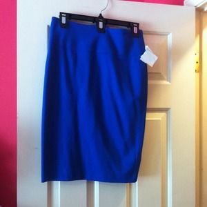 Royal blue pencil skirt
