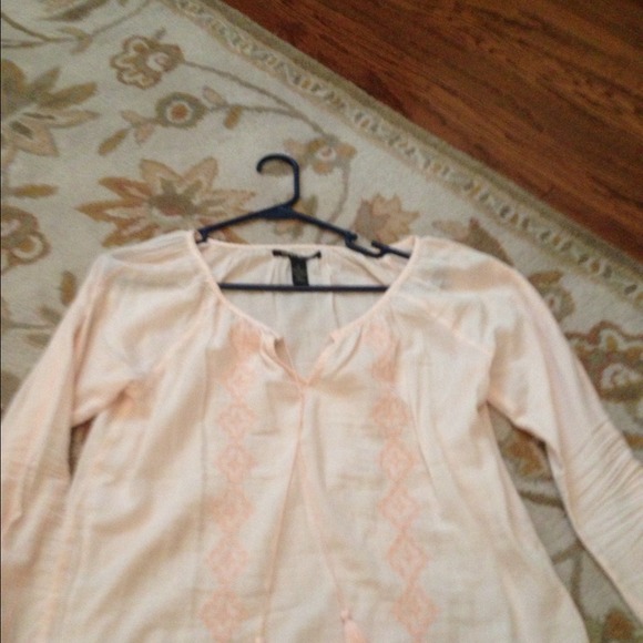 Lucky Brand pale pink shirt