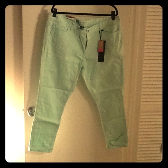 Mint green size 18 skinny jeans