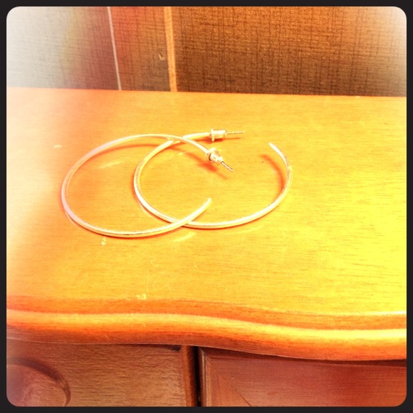 Silver hoops