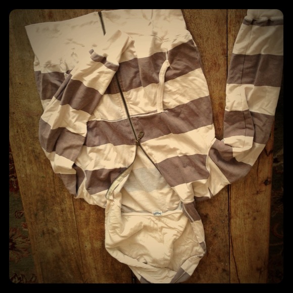 Splendid Tops - Sold in bundle. Splendid striped hoodie in faint p