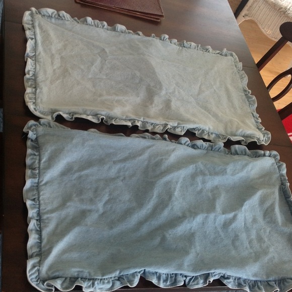 Laura Ashley Jeans Reserve2 Denim King Pillow Shams Poshmark