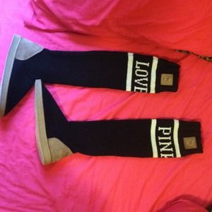 Victoria's Secret PINK knee-high boot/slippers
