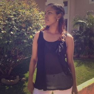 Cotton n silk peep c thru tank