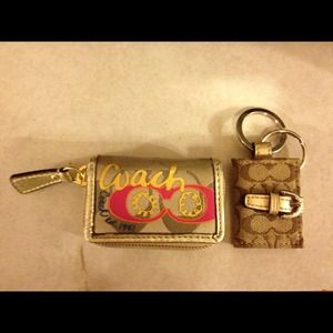 Coach contacts holder & keychain
