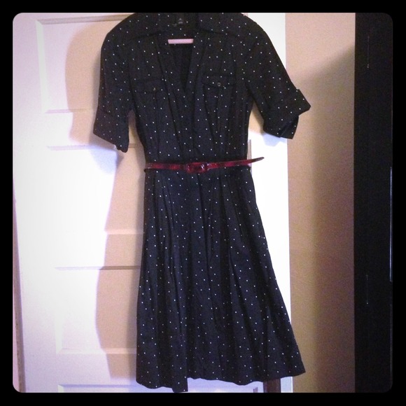 TRADED! Super cute polka dot shirt dress