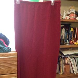 Maroon skirt