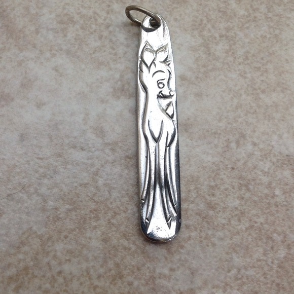 Jewelry - "Bambi" pendant made from a vintage child's spoon