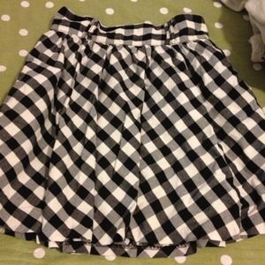 Black and white skirt