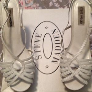 White Steve Madden Sandals