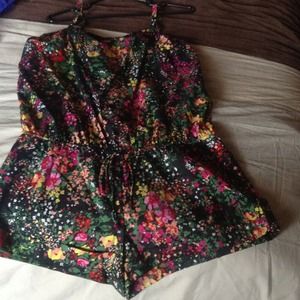 Victoria's Secret Pink floral romper