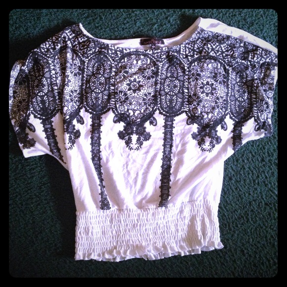 Black and white shirt