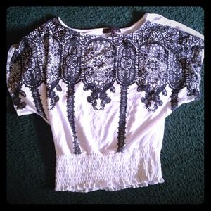 Black and white shirt