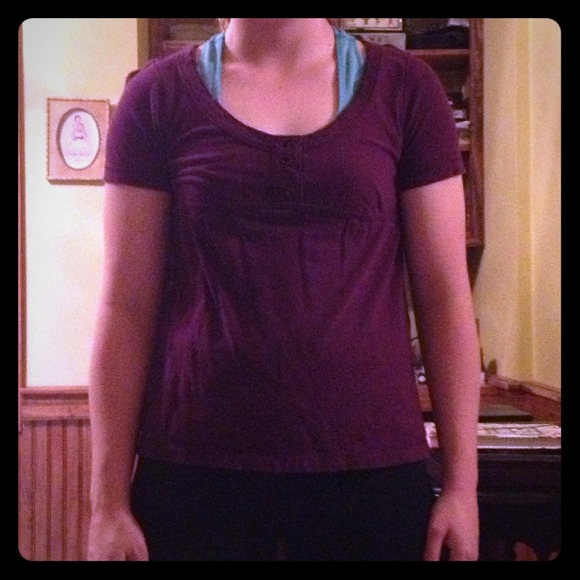Purple lace top