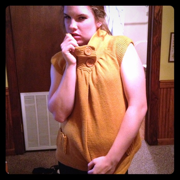 Mustard sweater Jacket