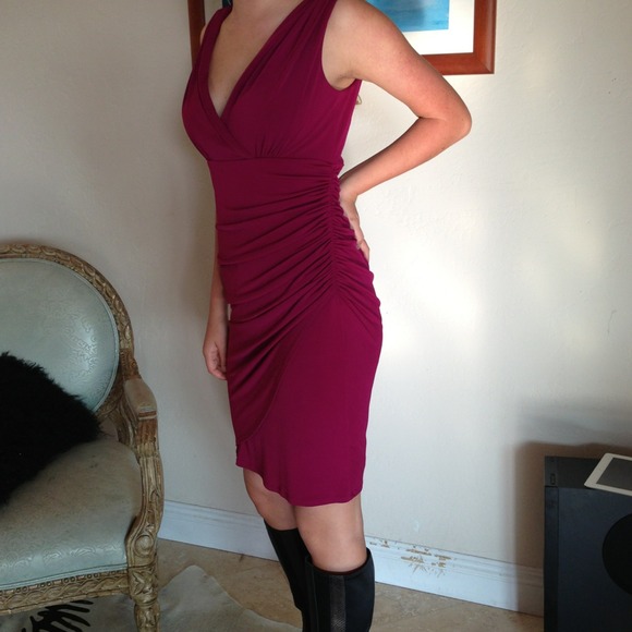 Plum Laundry ruched dress.
