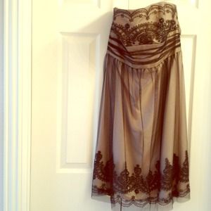 Beautiful Black/Nude Cocktail Dress