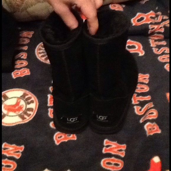 short black uggs.