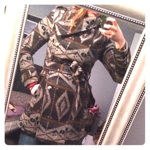 Brand New Sam Edelman Southwestern Wrap Coat