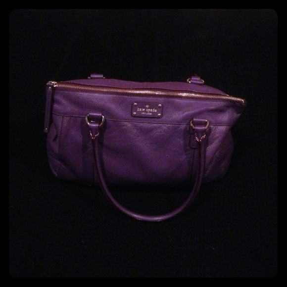 Purple 100% authentic (read:REAL) Kate Spade tote