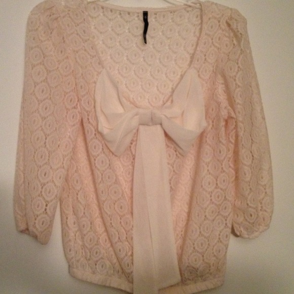 Bundled- Lace Bow Top