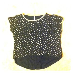 Xhilaration polka dot high/low top