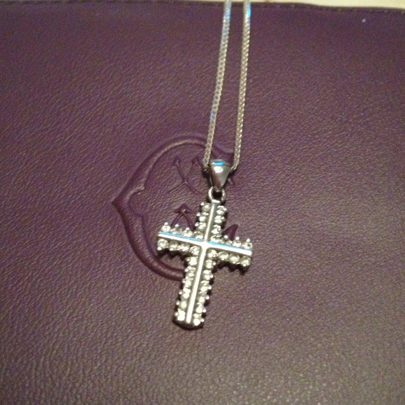Jewelry - New listing:: silver cross chain::sold