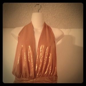 Gold Halter
